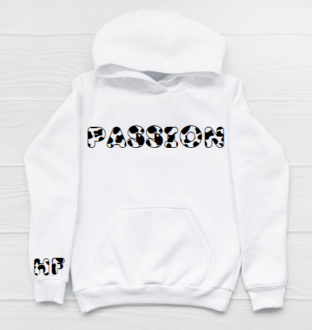 Hoodie cow pattern